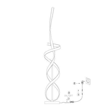 ONLI - LED toršeras KIRA LED/31W/230V 4000K auksas
