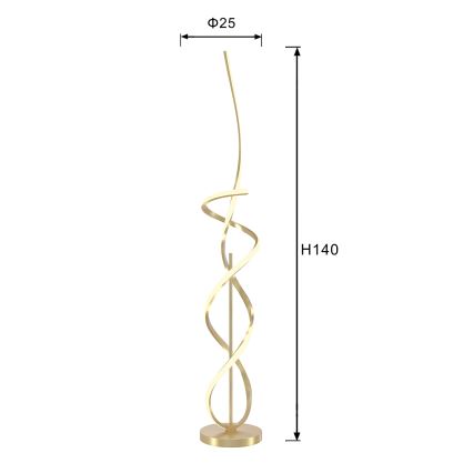 ONLI - LED toršeras KIRA LED/31W/230V 4000K auksas
