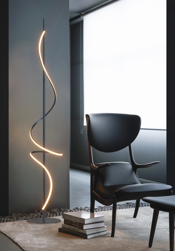 ONLI - LED toršeras TWIST LED/24W/230V 4000K juoda