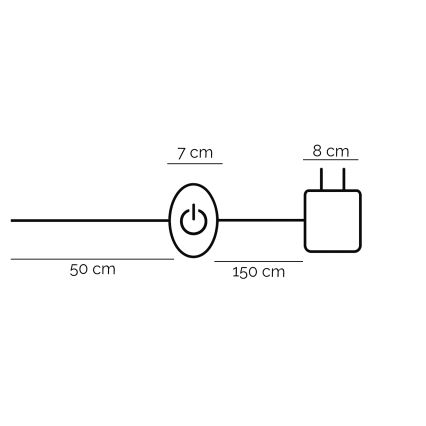 ONLI - LED toršeras TWIST LED/24W/230V 4000K juoda
