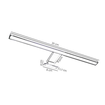 ONLI - LED vonios veidrodžio apšvietimas NEMO LED/4,5W/230V 4000K 30 cm IP44 blizgus chromas