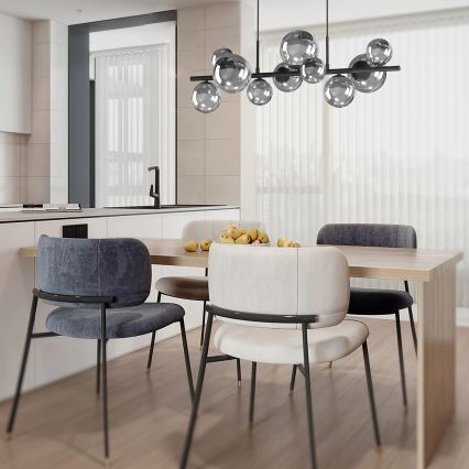 ONLI - Liustra ant laido PALOMA 10xG9/3W/230V juoda/dūminė