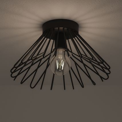 ONLI - Lubinis šviestuvas DUCCIO 1xE27/22W/230V diametras 30 cm juoda
