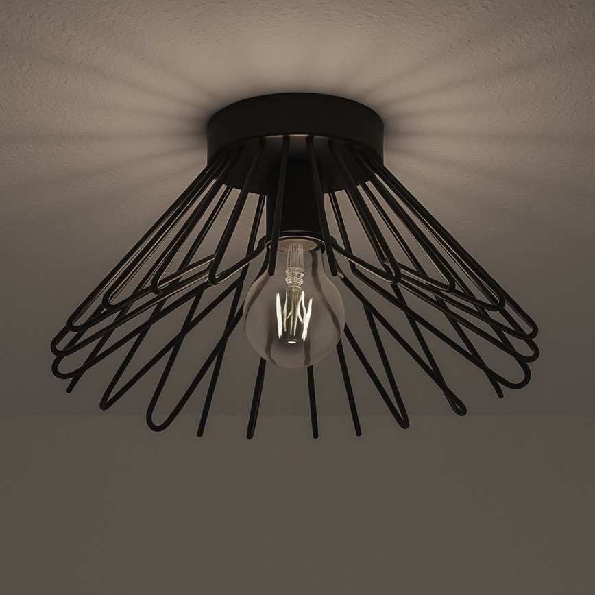 ONLI - Lubinis šviestuvas DUCCIO 1xE27/22W/230V diametras 30 cm juoda