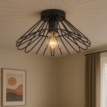ONLI - Lubinis šviestuvas DUCCIO 1xE27/22W/230V diametras 60 cm juoda