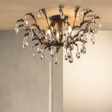 ONLI - Lubinis šviestuvas TERESA 3xE14/6W/230V bronzinis