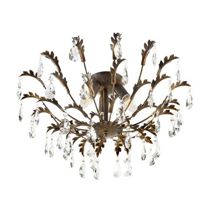 ONLI - Lubinis šviestuvas TERESA 3xE14/6W/230V bronzinis