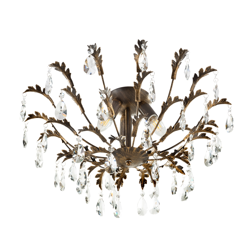 ONLI - Lubinis šviestuvas TERESA 3xE14/6W/230V bronzinis