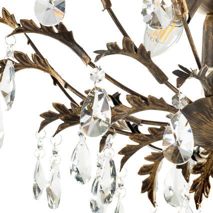 ONLI - Lubinis šviestuvas TERESA 3xE14/6W/230V bronzinis