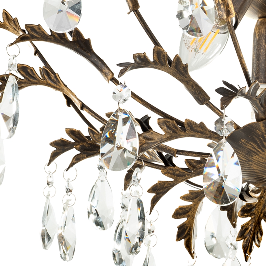 ONLI - Lubinis šviestuvas TERESA 3xE14/6W/230V bronzinis