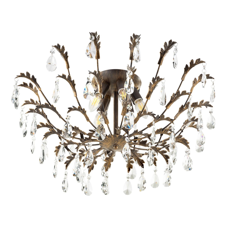 ONLI - Lubinis šviestuvas TERESA 5xE14/6W/230V bronzinis