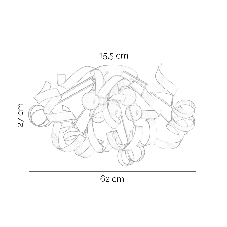 ONLI - Lubinis šviestuvas ZOE 5xE14/6W/230V balta