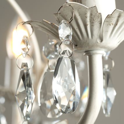 ONLI - Pakabinamas sietynas ant grandinės TERESA 3xE14/6W/230V baltas