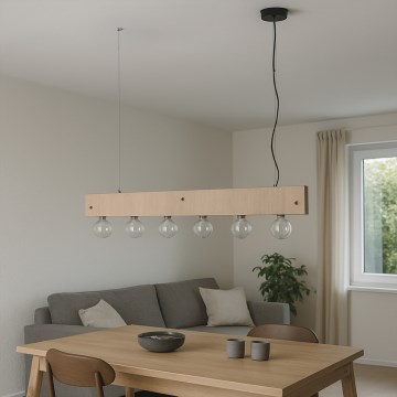 ONLI - Pakabinamas sietynas ARGO 6xE27/22W/230V smėlio spalva