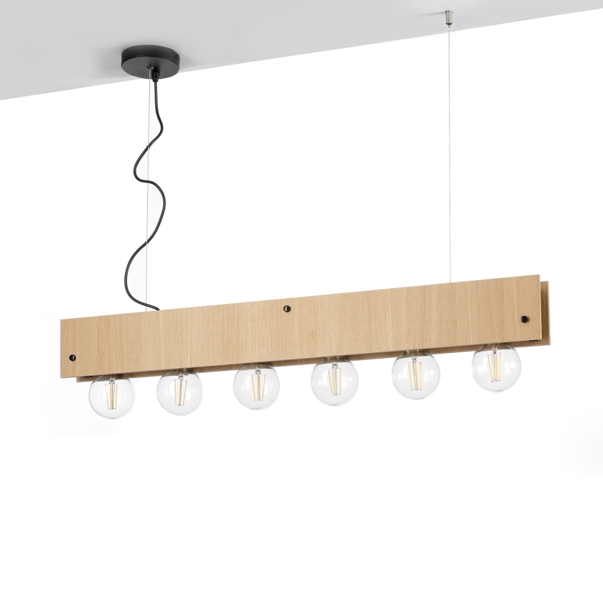 ONLI - Pakabinamas sietynas ARGO 6xE27/22W/230V smėlio spalva
