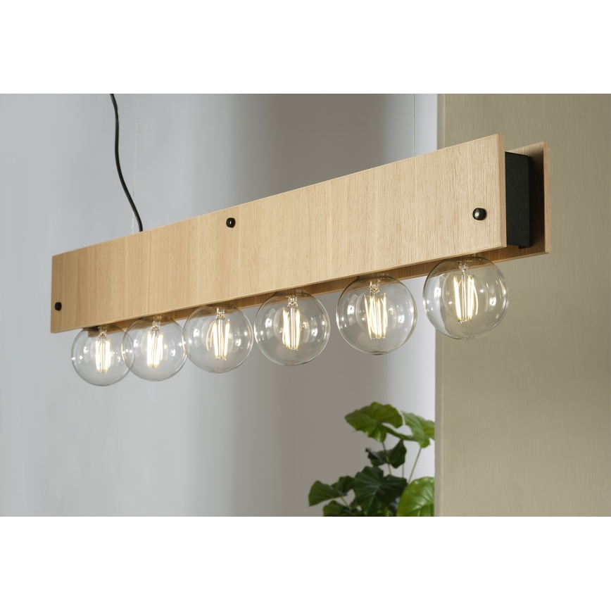ONLI - Pakabinamas sietynas ARGO 6xE27/22W/230V smėlio spalva