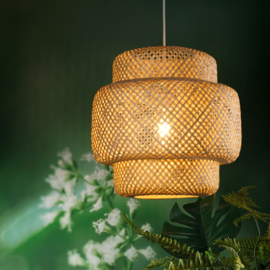 ONLI - Pakabinamas sietynas BAMBOO 1xE27/22W/230V bambukas