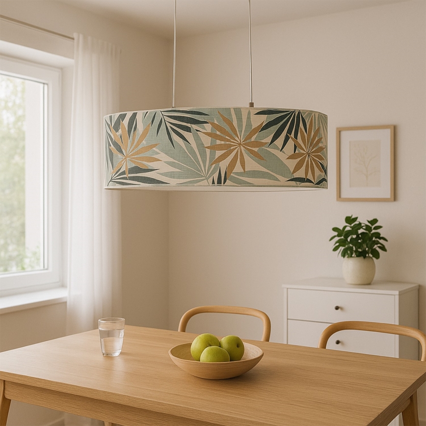 ONLI - Pakabinamas sietynas FLORA 2xE27/22W/230V žalia/auksas