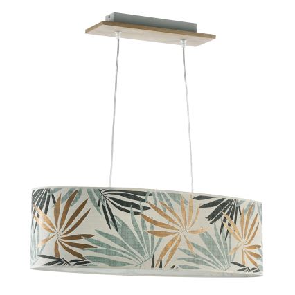 ONLI - Pakabinamas sietynas FLORA 2xE27/22W/230V žalia/auksas
