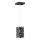 ONLI - Pakabinamas sietynas FORESTA 1xE27/15W/230V juoda