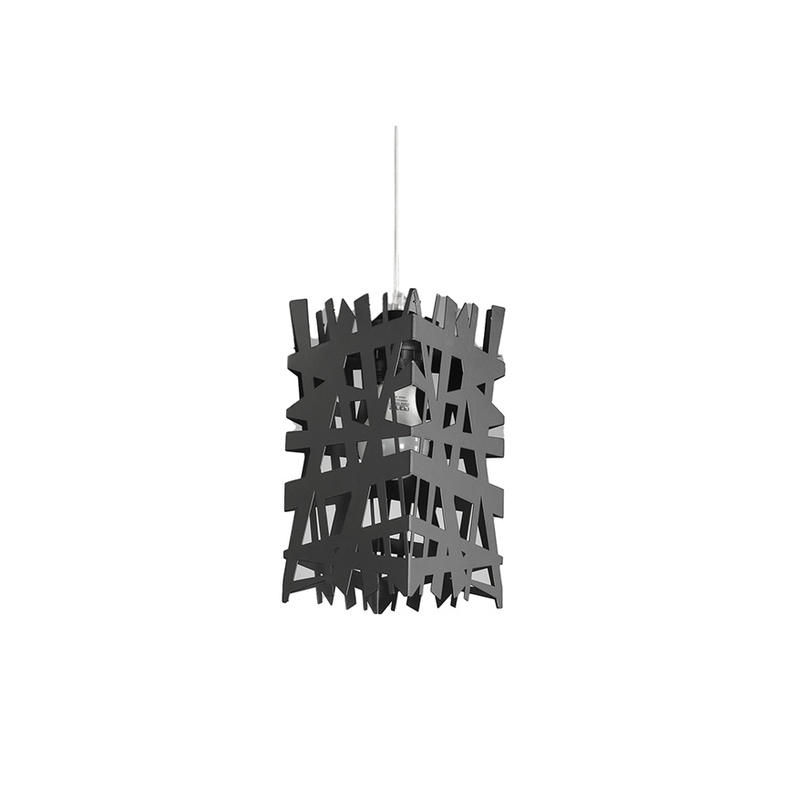 ONLI - Pakabinamas sietynas FORESTA 1xE27/15W/230V juoda