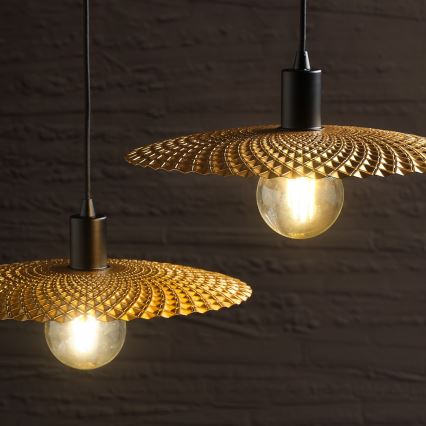 ONLI - Pakabinamas sietynas GOLDEN 1xE27/22W/230V auksas/juoda