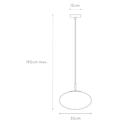 ONLI - Pakabinamas sietynas JANET 1xE27/6W/230V diametras 30 cm