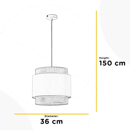 ONLI - Pakabinamas sietynas LICIA 1xE27/22W/230V