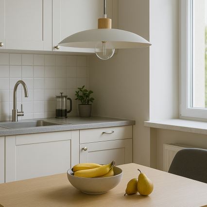 ONLI - Pakabinamas sietynas OHANA 1xE27/22W/230V ąžuolas