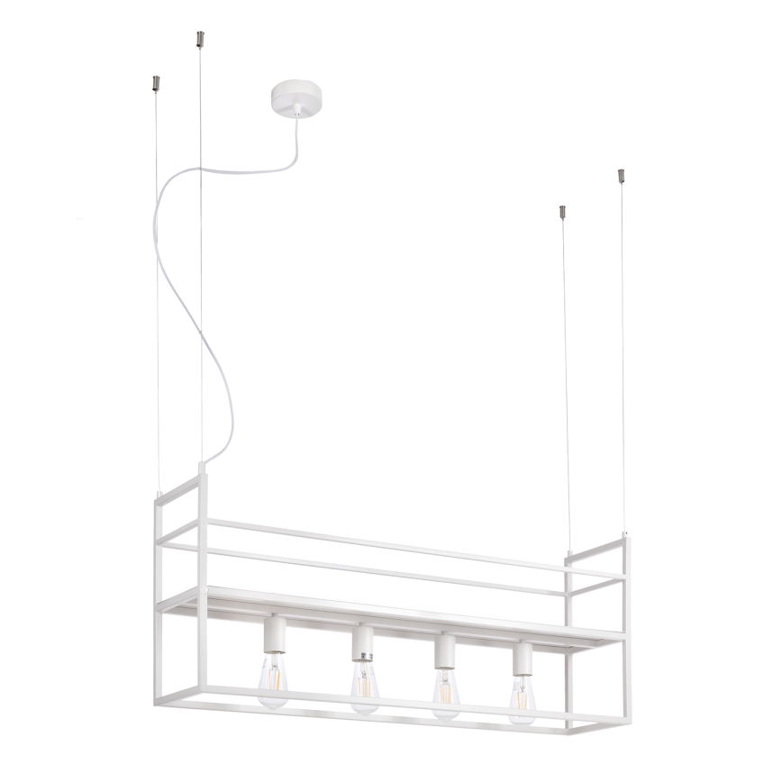 ONLI - Pakabinamas sietynas su lentyna JEFFER 4xE27/22W/230V balta