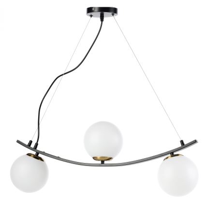 ONLI - Pakabinamas sietynas TRIO 3xE14/6W/230V juoda