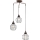 ONLI - Pakabinamas sietynas VORAS 3xE27/15W/230V juoda/ruda