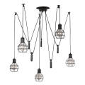 ONLI - Pakabinamas sietynas VORAS 5xE27/15W/230V voras juoda