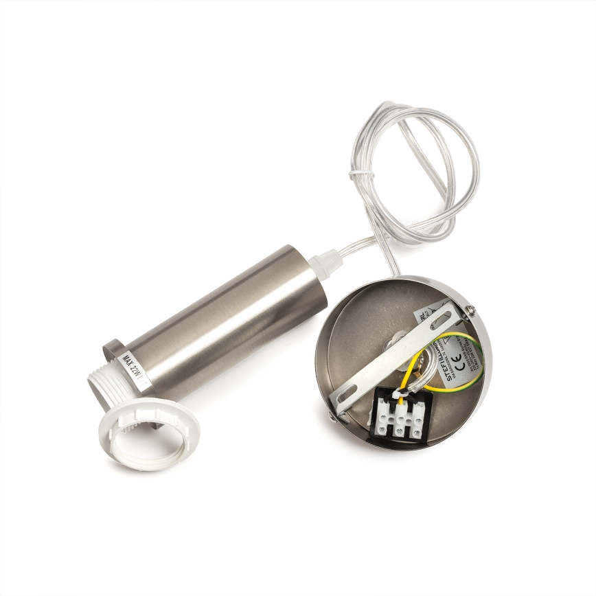 ONLI - Pakabinamas šviestuvas ant laido DOROTY 1xE27/15W/230V balta/blizgus chromas