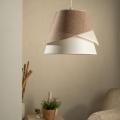 ONLI - Pakabinamas šviestuvas ant laido POLLON 1xE27/15W/230V rudas/kreminis/smėlinis