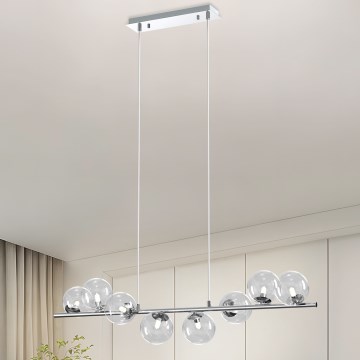 ONLI - Pakabinamas šviestuvas ant troselio KIMBERLY 8xG9/6W/230V blizgus chromas