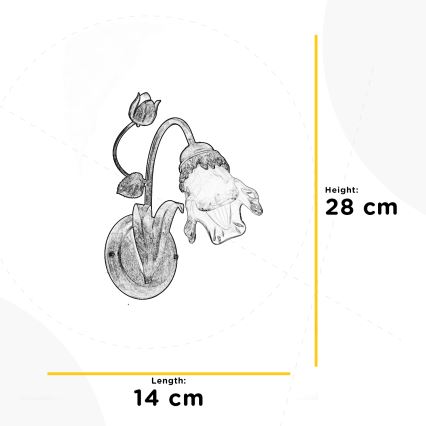 ONLI - Sieninis šviestuvas ARIANNA 1xE14/6W/230V