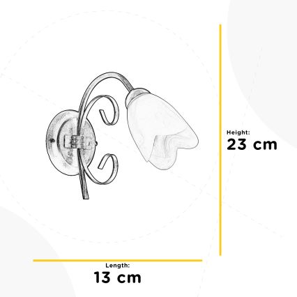 ONLI - Sieninis šviestuvas ODINO 1xE14/6W/230V