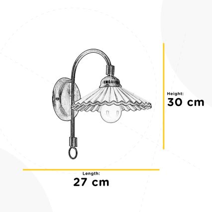 ONLI - Sieninis šviestuvas ROSINA 1xE14/6W/230V