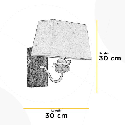 ONLI - Sieninis šviestuvas SEREGON 1xE27/22W/230V