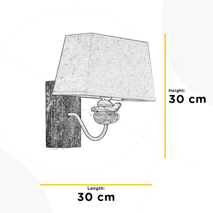 ONLI - Sieninis šviestuvas SEREGON 1xE27/22W/230V