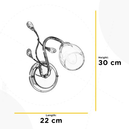 ONLI - Sieninis šviestuvas SHARON 1xE14/6W/230V