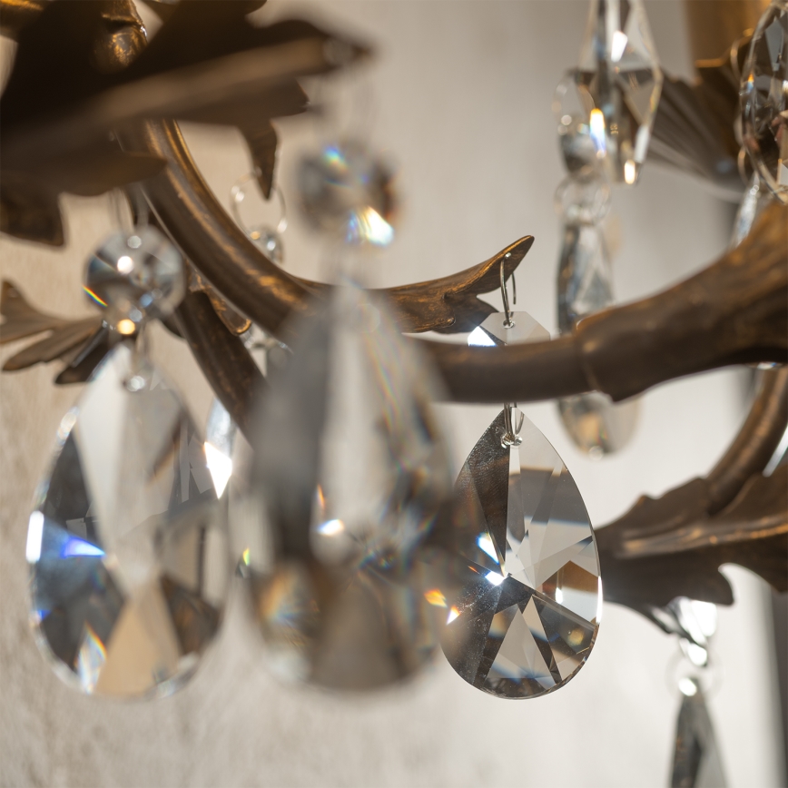 ONLI - Sieninis šviestuvas TERESA 5xE14/6W/230V bronzos