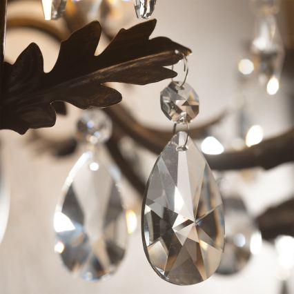 ONLI - Sieninis šviestuvas TERESA 5xE14/6W/230V bronzos