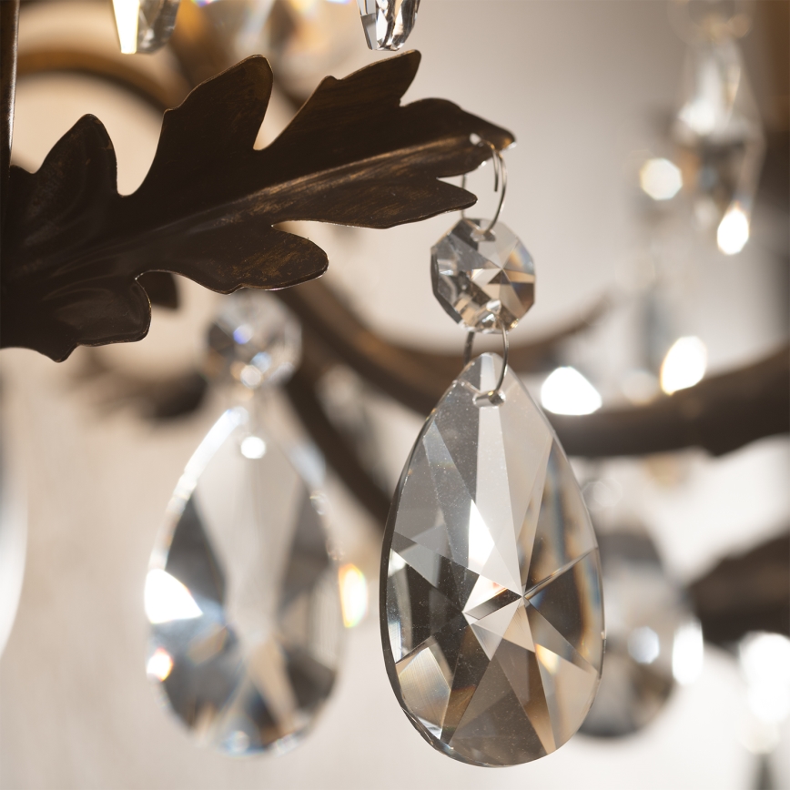 ONLI - Sieninis šviestuvas TERESA 5xE14/6W/230V bronzos