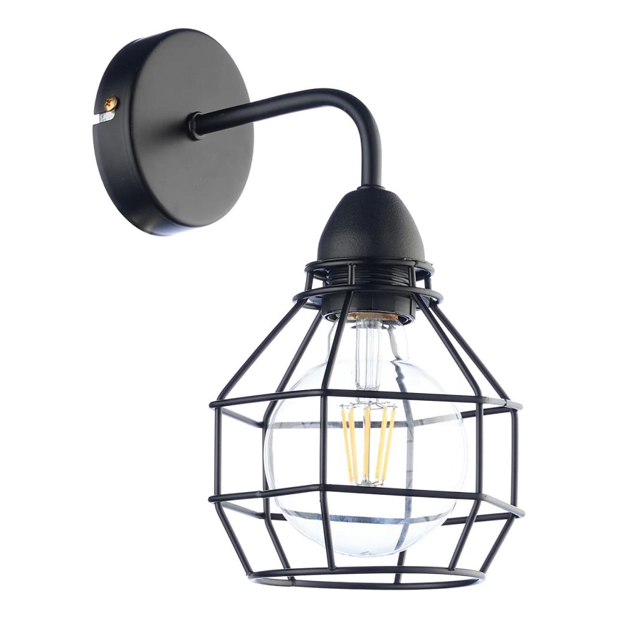 ONLI - Sieninis šviestuvas VORAS 1xE27/15W/230V juoda