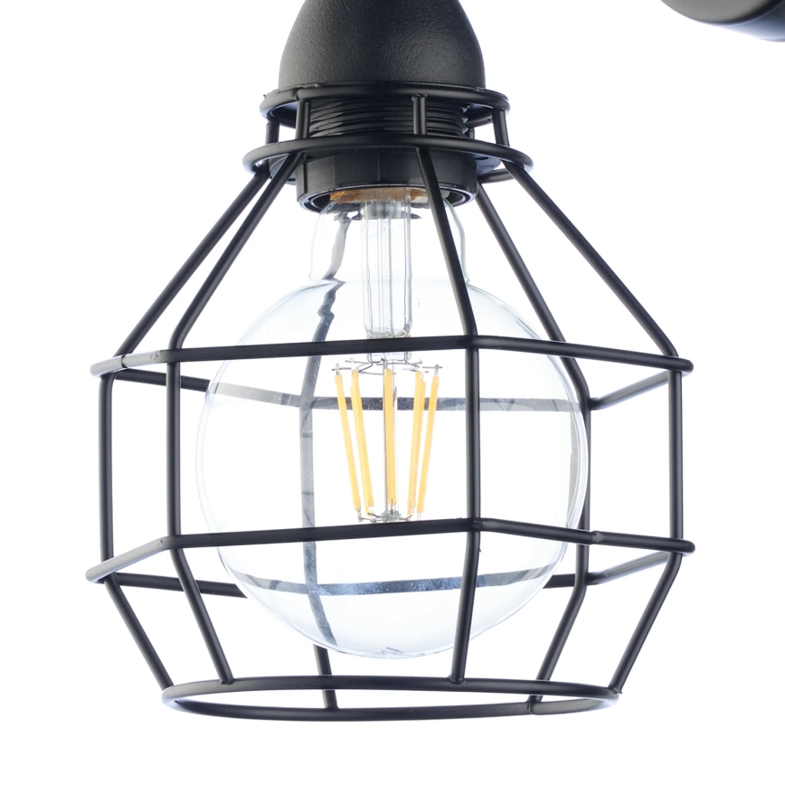 ONLI - Sieninis šviestuvas VORAS 1xE27/15W/230V juoda
