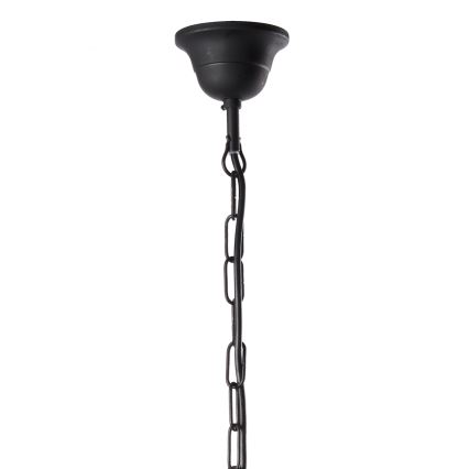 ONLI - Sietynas, kabinamas ant grandinės CANDELA 5xE14/6W/230V juoda