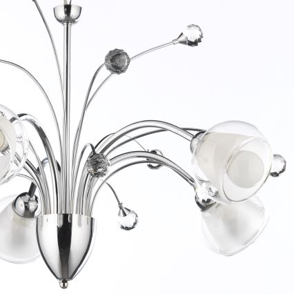 ONLI - Sietynas, kabinamas ant grandinės DIAMANTE 5xE14/6W/230V