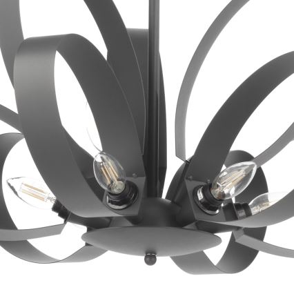 ONLI - Sietynas, kabinamas ant grandinės SERENA 9xE14/6W/230V juoda